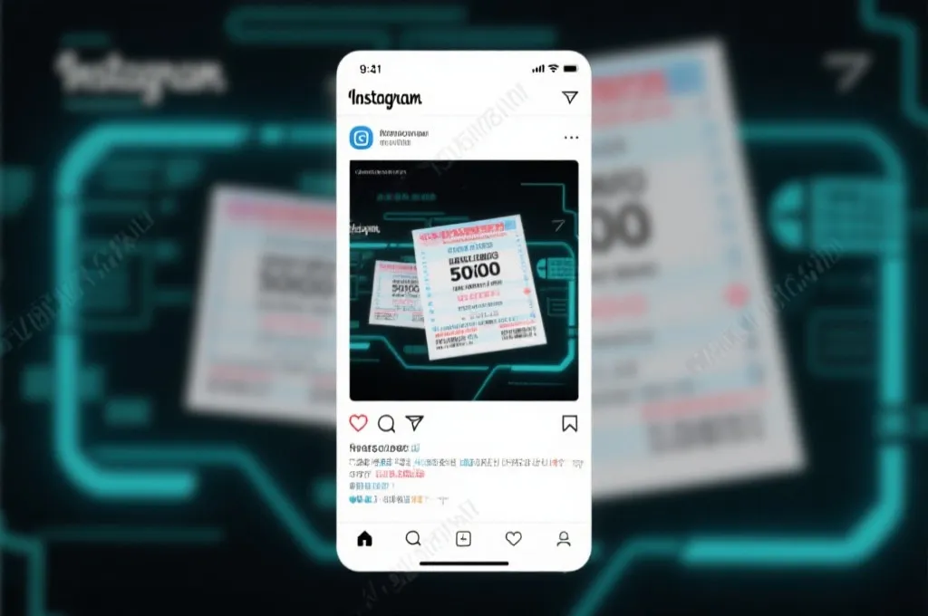 社交媒体上彩票照片被模糊和加水印处理